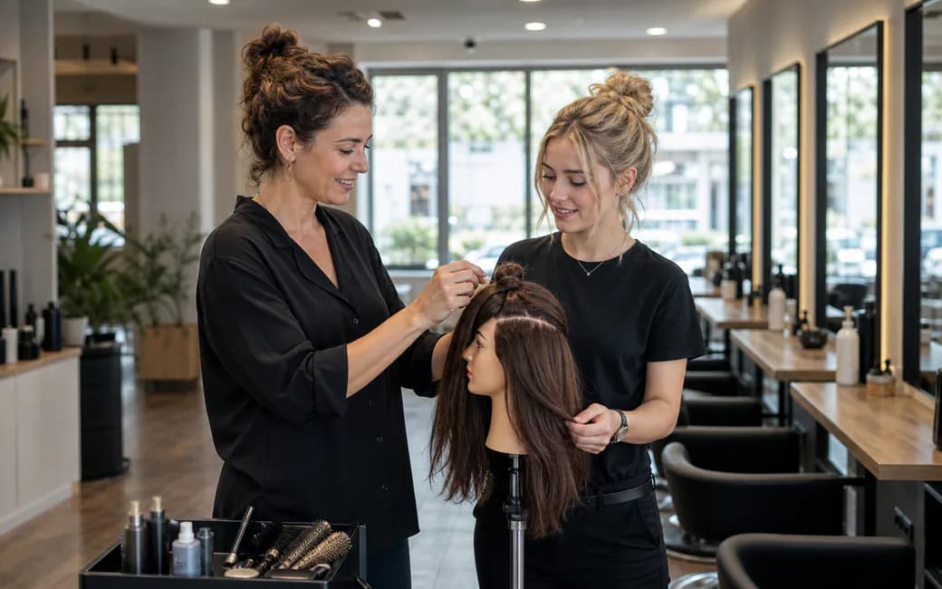 Praxisnahe Arbeitssituation zu Salonmitarbeiter finden und einarbeiten: vom Stellenprofil zum 90-Tage-Onboarding in einem modernen deutschen Salon